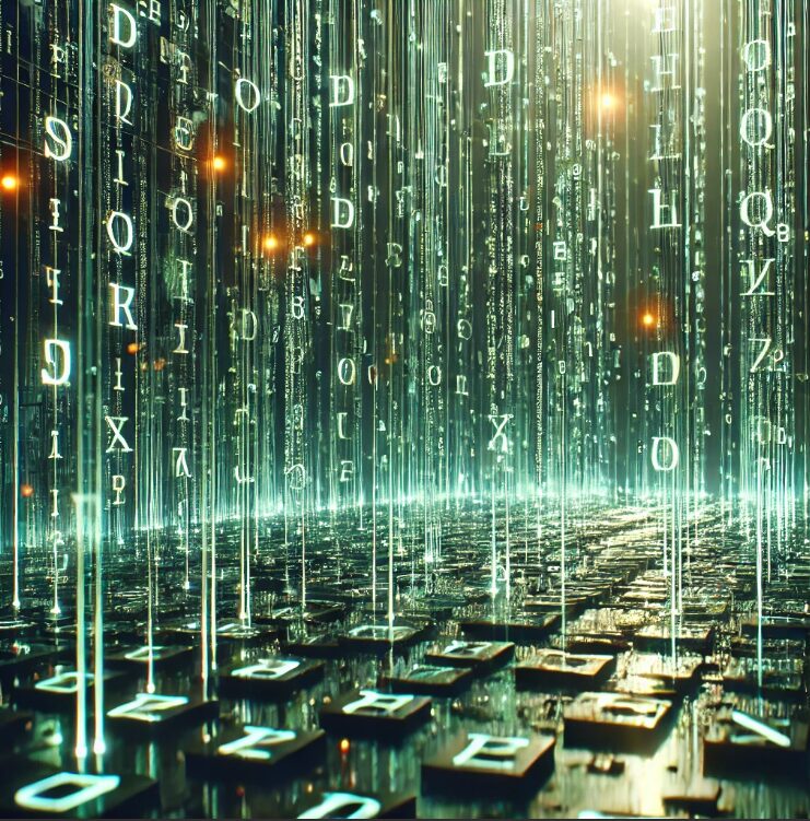 letters matrix style